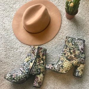 Floral boots, very in style for spring